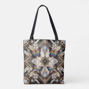Bolsa Tote Saco de mão de luxo em estilo Rainbow Butterfly Di