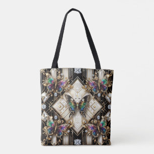 Bolsa Tote Saco de mão de luxo em estilo Rainbow Butterfly Di
