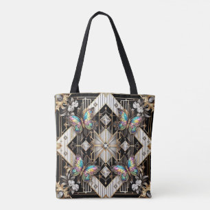 Bolsa Tote Saco de mão de luxo em estilo Rainbow Butterfly Di