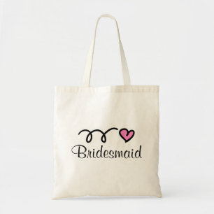 Bolsa Tote Saco de mão de madrinha com coração fofo