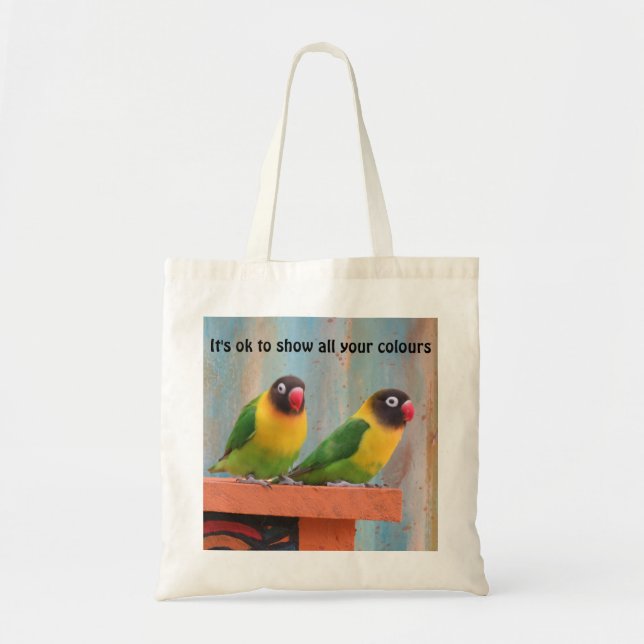 Bolsa Tote Saco de mão de papagaio (Frente)
