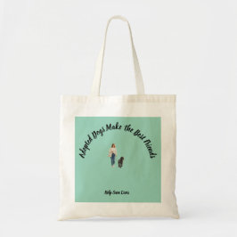 Bolsa Tote Saco de mão diário com tema de cachorro