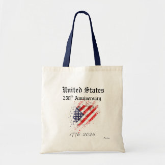 Bolsa Tote Saco de mão do 250º aniversário dos Estados Unidos