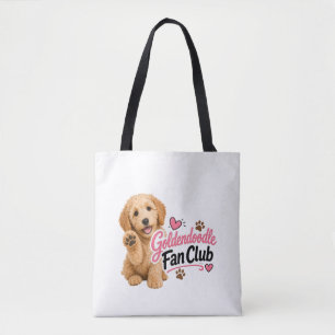 Bolsa Tote Saco de mão do Clube de Fãs do Goldendoodle Fofo