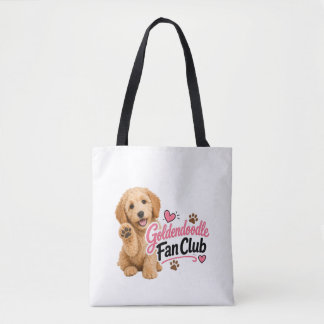 Bolsa Tote Saco de mão do Clube de Fãs do Goldendoodle Fofo