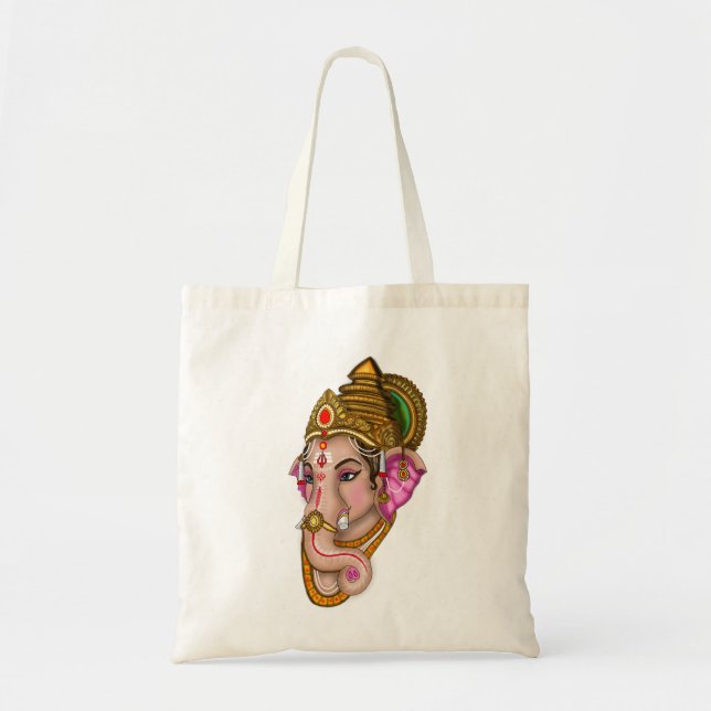 Bolsa Tote Saco de mão do Senhor Ganesha (Frente)