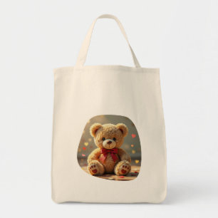 Bolsa Tote Saco de Mão do Ursinho de Pelúcia