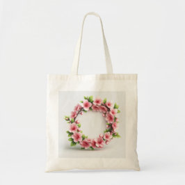 Bolsa Tote Saco de mão Elegante com Flor de Cerejeira