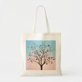 Bolsa Tote Saco de mão Elegante com Flor de Cerejeira
