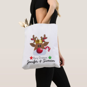 Bolsa Tote Saco de mão elegante de rena de Natal