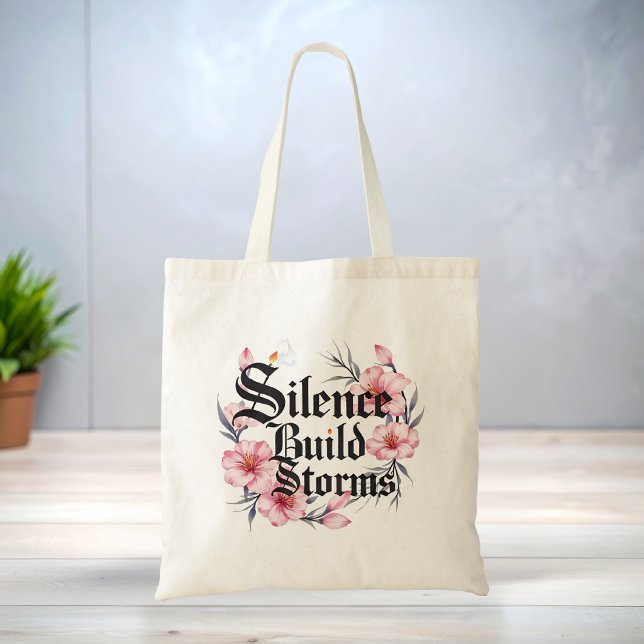 Bolsa Tote Saco de mão elegante e sofisticado com citação boh (Criador carregado)