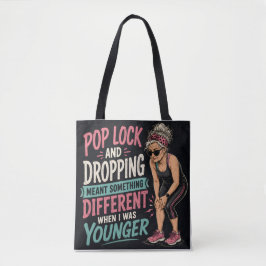 Bolsa Tote Saco de mão engraçado envelhecimento Pop Lock and 