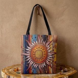 Bolsa Tote Saco de mão Equinox Mandala Sun