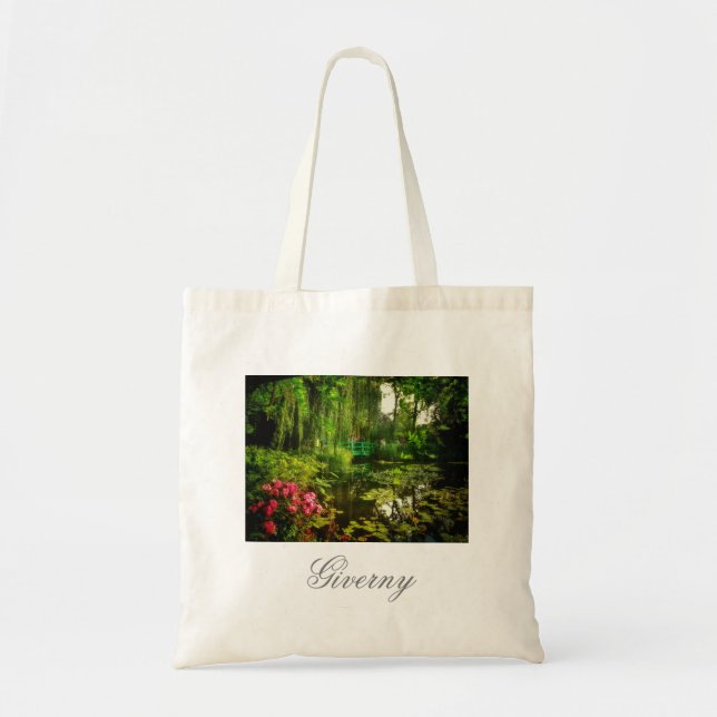 Bolsa Tote Saco de mão famoso Claude Monet Giverny Pond Lilie (Frente)