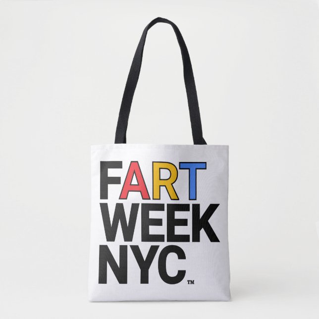Bolsa Tote Saco de mão Fart Week NYC™ (Frente)