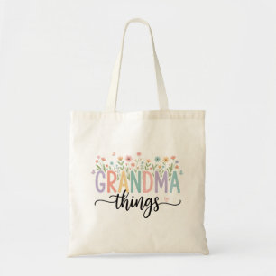 Bolsa Tote Saco de Mão Floral Coisas da Vovó - Vovó Personali