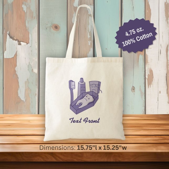 Bolsa Tote Saco de mão Funeral do Dente (Criador carregado)