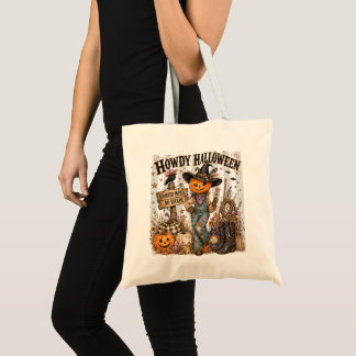 Bolsa Tote Saco de mão Howdy Halloween