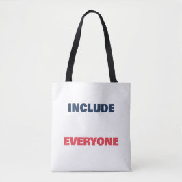 Bolsa Tote Saco de mão Include Everyone Texto Personalizado O