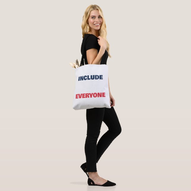 Bolsa Tote Saco de mão Include Everyone Texto Personalizado O (No(a) Modelo)