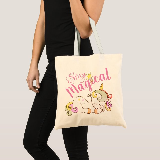 Bolsa Tote Saco de mão Magico Unicórnio (Frente (produto))