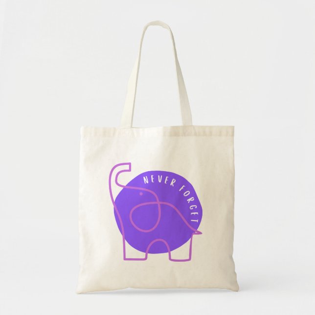 Bolsa Tote Saco de mão Nunca Esqueça (Frente)
