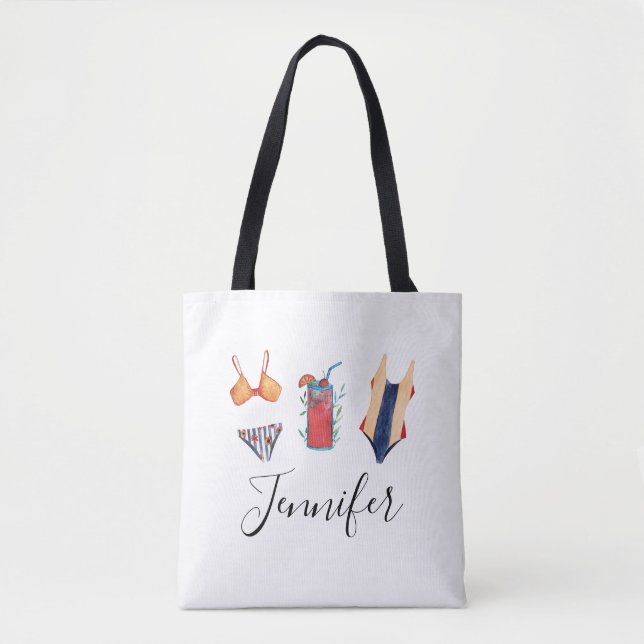 Bolsa Tote Saco de Mão para Festa de Despedida de Solteira (Frente)