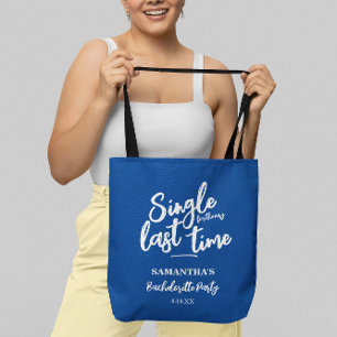 Bolsa Tote Saco de mão para festa de solteira Minimalista Azu