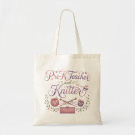 Bolsa Tote Saco de mão para professora de pré-escola e tricot