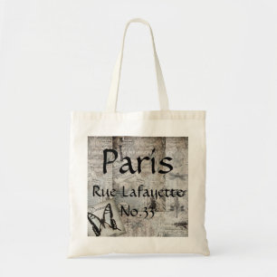 Bolsa Tote Saco de mão - Paris Rue Lafayette No.33