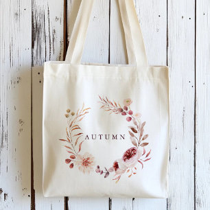 Bolsa Tote Saco de mão personalizado com Coroa Floral de Roma