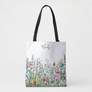 Bolsa Tote Saco de mão personalizado Jardim da Natureza