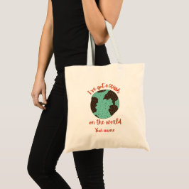 Bolsa Tote Saco de mão personalizado Mapa Mundial para Mochil