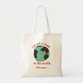 Bolsa Tote Saco de mão personalizado Mapa Mundial para Mochil