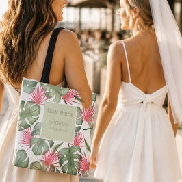 Bolsa Tote Saco de mão personalizado para casamento tropical