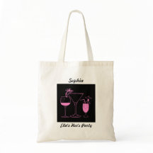 Saco de mão personalizado para festa de despedida