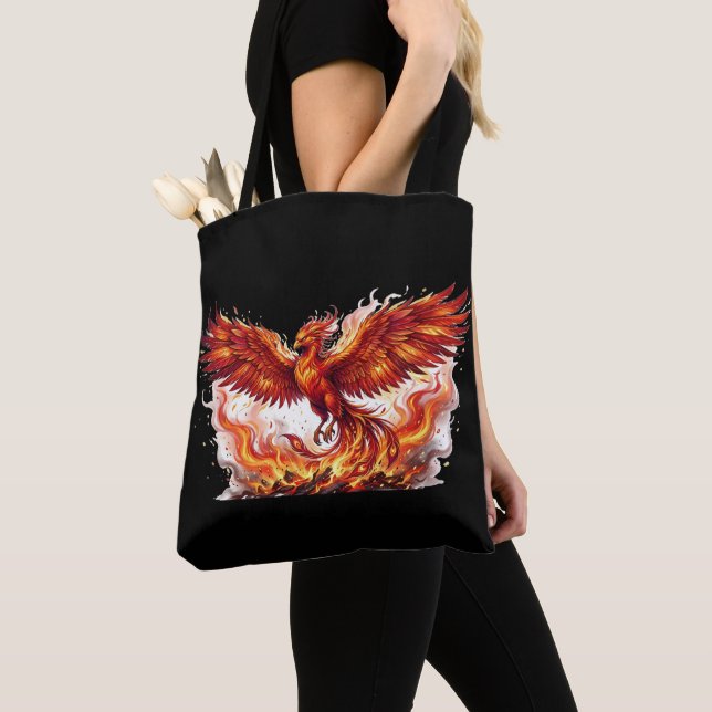 Bolsa Tote Saco de mão Phoenix Rising (Close Up)