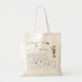 Bolsa Tote Saco de mão Pride Stronger Together