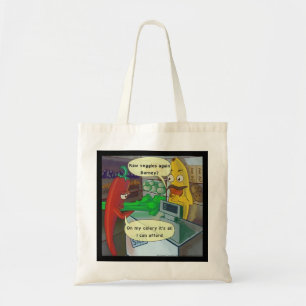 Bolsa Tote Saco de mão Raw Vegan Veggie Cartoon Rick Londres