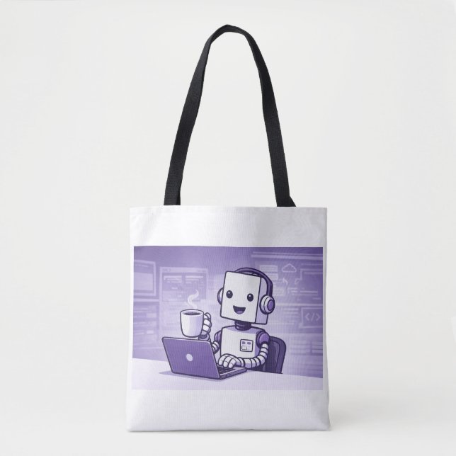 Bolsa Tote Saco de mão Ready for the Robots (Frente)