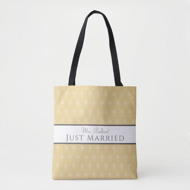 Bolsa Tote Saco de mão "Recém-casados"  (Frente)