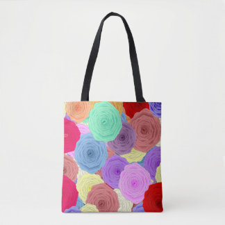 Bolsa Tote Saco de mão Rosas