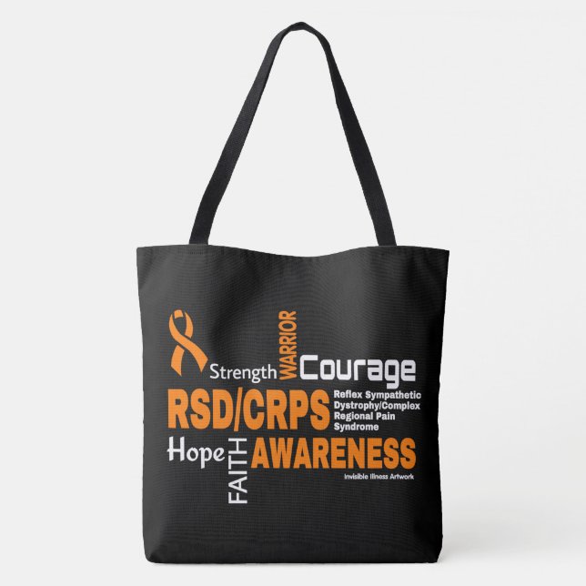 Bolsa Tote Saco de mão...RSD/CRPS Palavras (Verso)