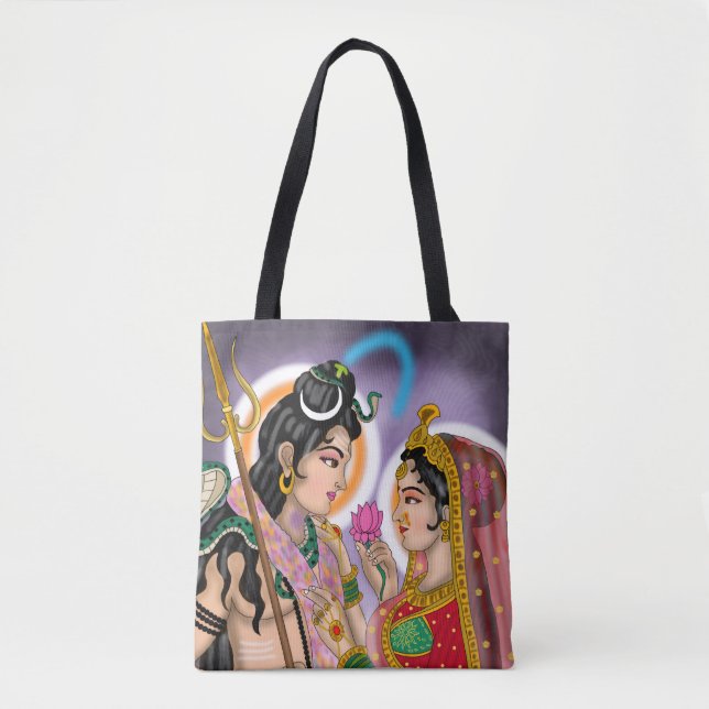 Bolsa Tote Saco de mão Shiva Parvati (Frente)