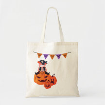 Saco de mão Spooky Cat Halloween
