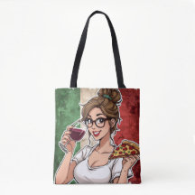 Saco de mão temático italiano