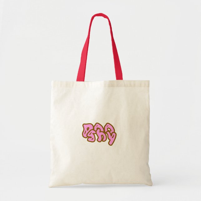 Bolsa Tote Saco de mão tímido com cocô (Frente)