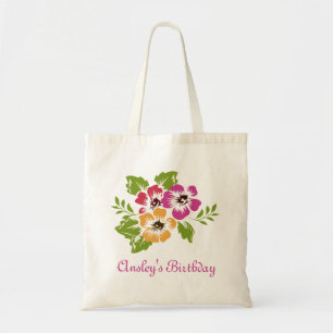 Bolsa Tote Saco de Mão Três Flores
