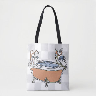 Bolsa Tote Saco de mão Tub com Coruja