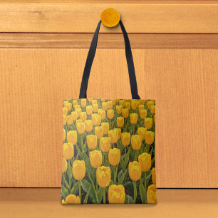 Bolsa Tote Saco de mão Tulipas Amarelas